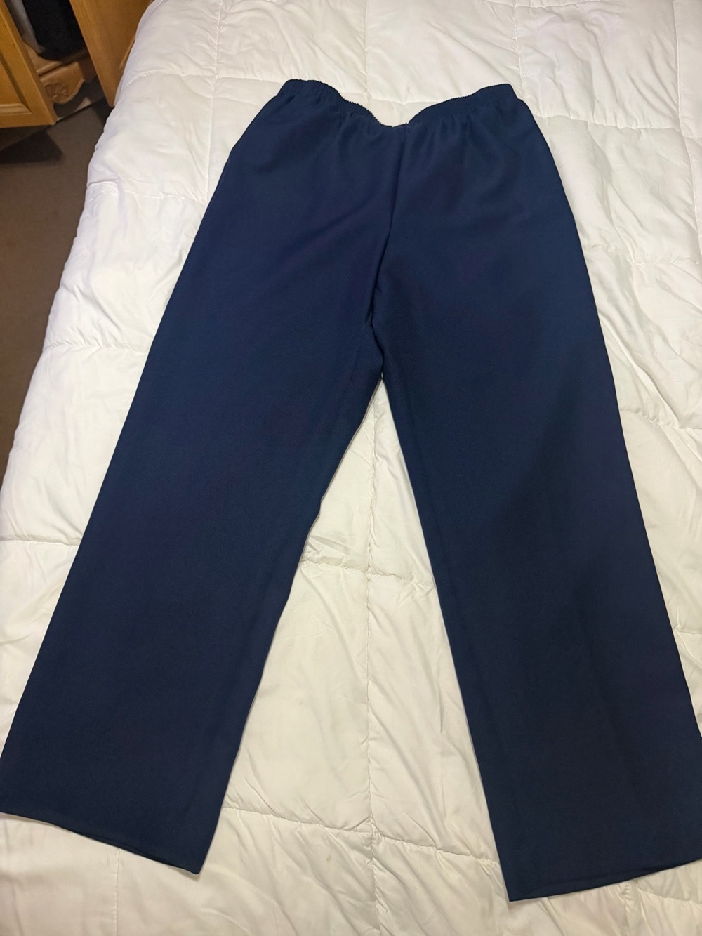 Alfred Dunner Dark Navy Elastic-Waist Pants - Picture 6 of 6